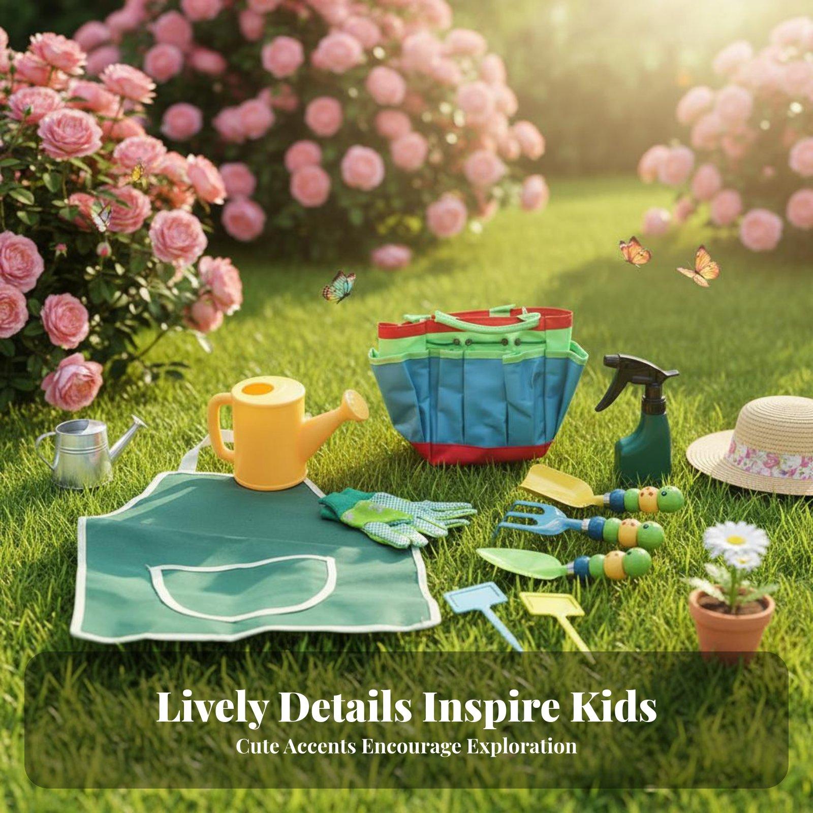 Gardening Tools For Young Children - Набор из 10 детских садовых инструментов: